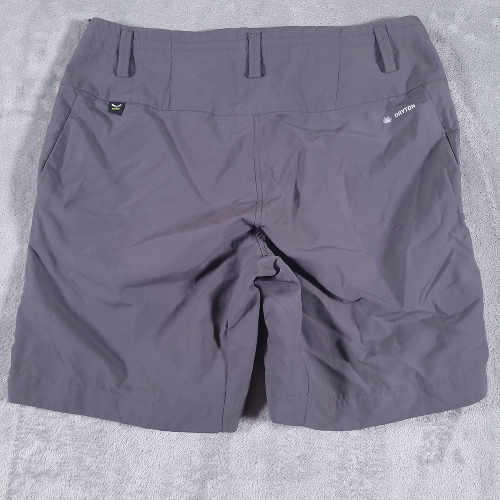 Salewa Shorts Womens Small Gray‎ Puez Dry Trekking Hiking Pockets 7" Inseam - Picture 7 of 9